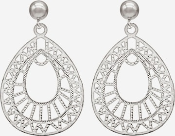 Gemshine Earrings 'Yoga Mandala Kreis' in Silver: front