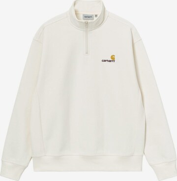 Carhartt WIP Pullover 'Half Zip American Script' in Weiß: Vorderseite