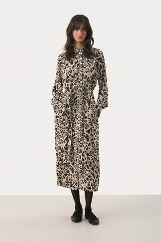 Robe 'Meluca' Part Two en marron : devant