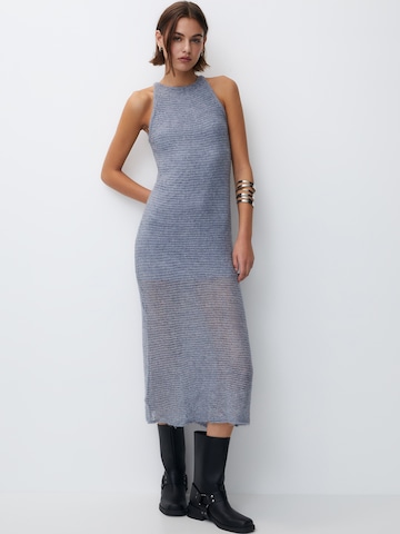 Pull&Bear Knit dress in Blue: front