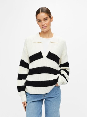 OBJECT Sweater 'HELLA' in White: front