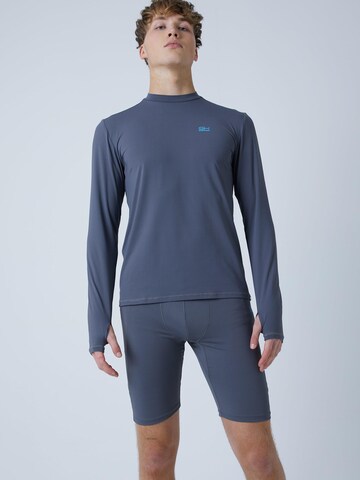 SPORTKIND Performance shirt 'Langarmshirt High-Neck' in Grey