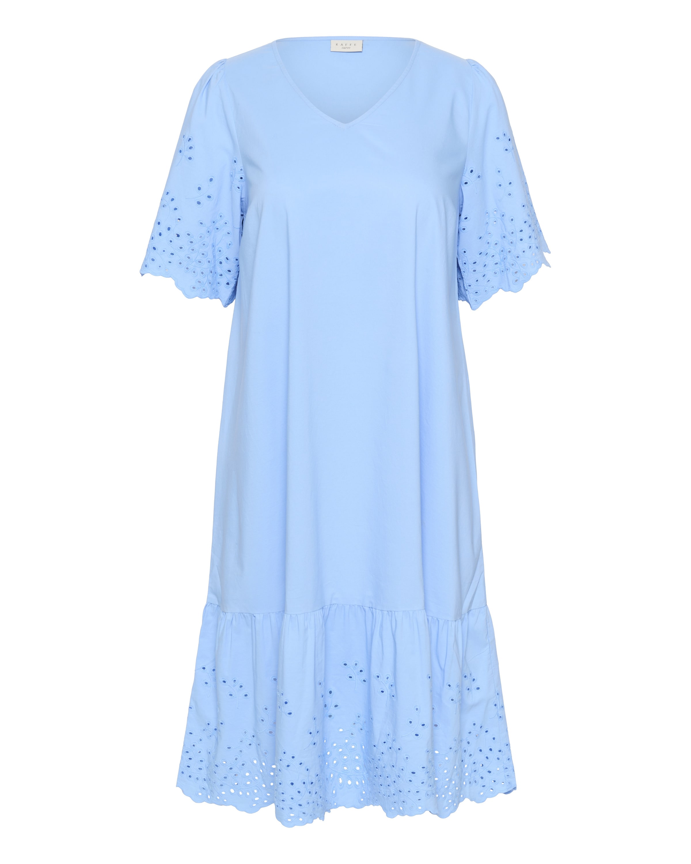 KAFFE CURVE Kleid 'KCLouisia' in Blau: Vorderseite