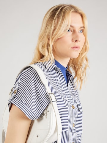 VERO MODA Blouse 'BUMPY' in Blue