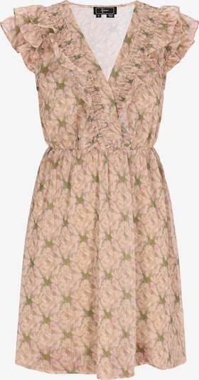 faina Vestido de verão 'Fashion Look' em bege / estuque / verde / cor-de-rosa, Vista do artigo