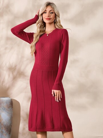 Yesfashion Strickkleid‌ in Rot