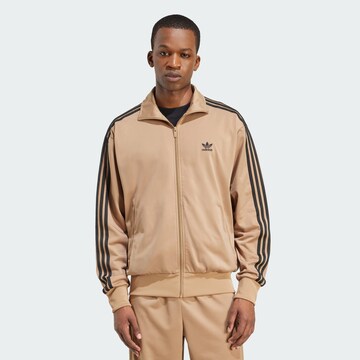 Veste de survêtement 'Adicolor Classics Firebird' ADIDAS ORIGINALS en marron : devant