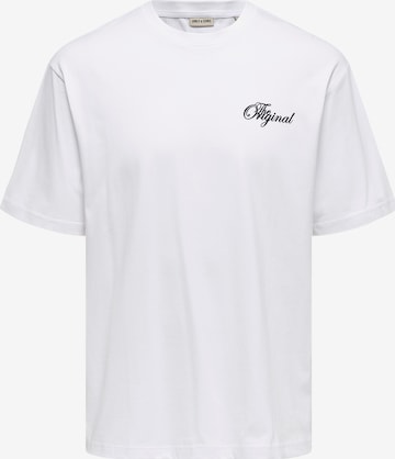 Only & Sons Paita 'ONSNATHAN' värissä valkoinen: etupuoli