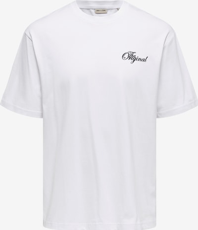 Marškinėliai 'ONSNATHAN' iš Only & Sons, spalva – juoda / balta, Prekių apžvalga