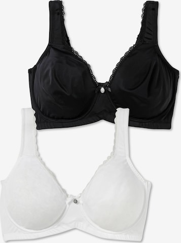 SHEEGO Minimiser Bra in Black: front