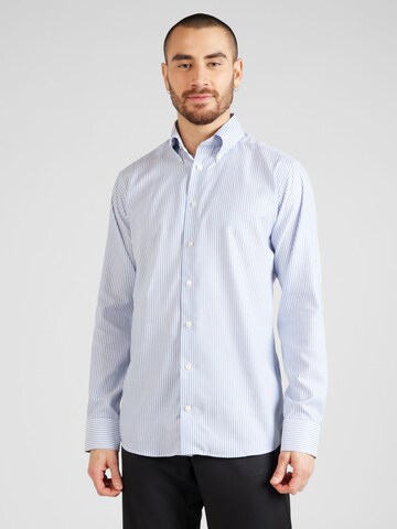 Coupe slim Chemise ETON en bleu : devant