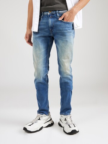 REPLAY Slimfit Jeans 'ANBASS' in Blauw: voorkant