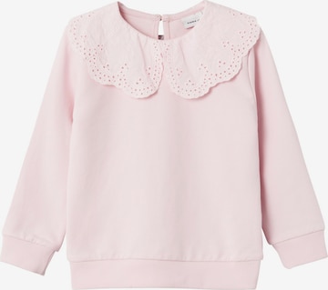 Sweat-shirt NAME IT en rose : devant