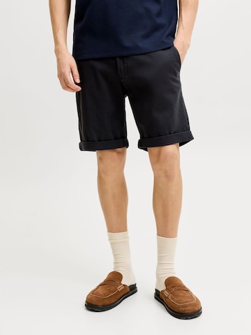 JACK & JONES - regular Pantalón chino en negro