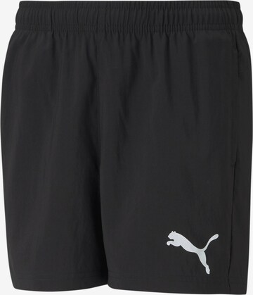 PUMA Regular Pants in Black: front