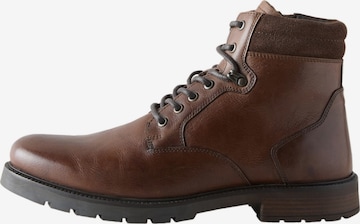 Next - Botas con cordones en marrón: frente