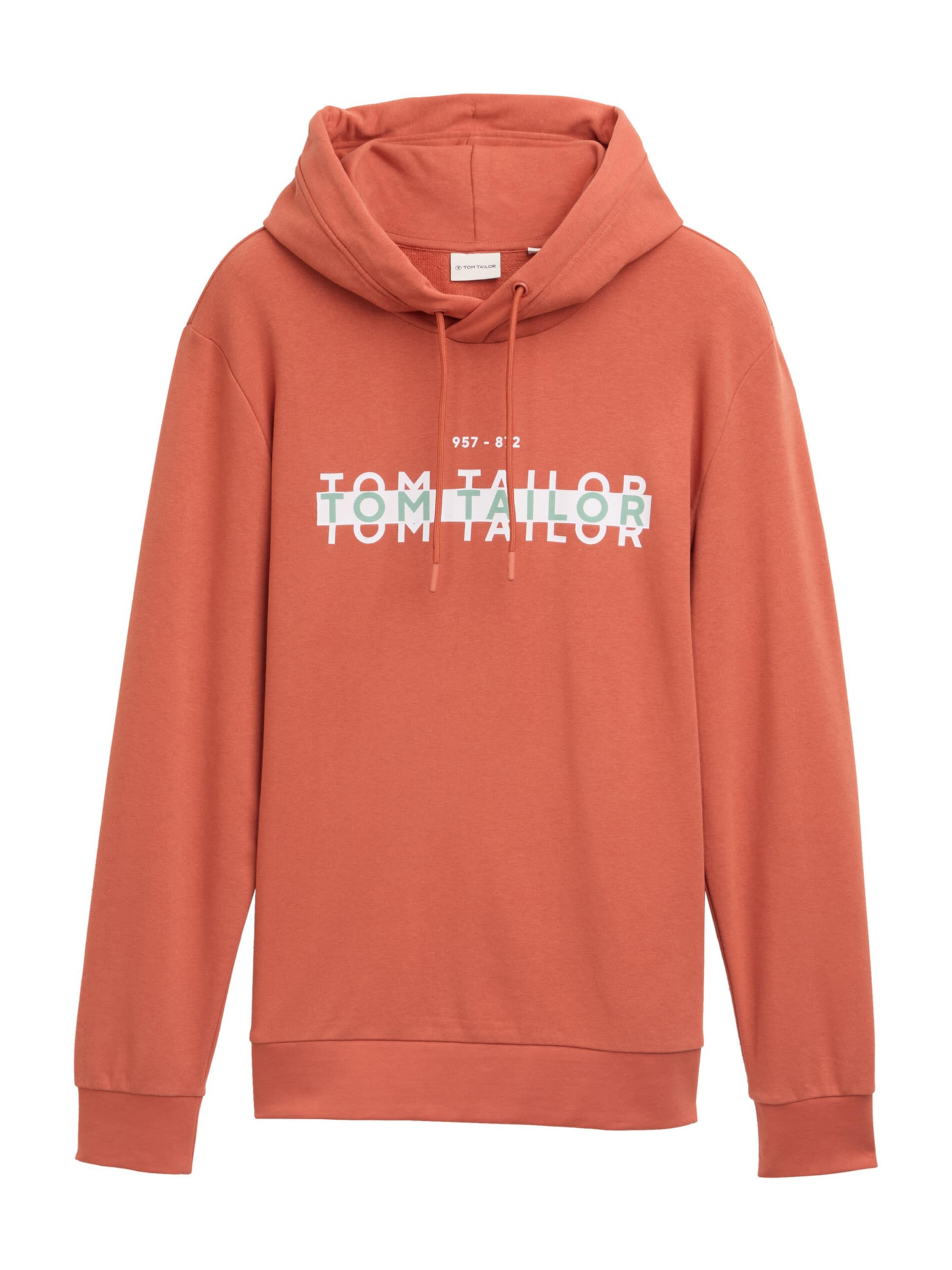 TOM TAILOR Sweatshirt i röd: framsida
