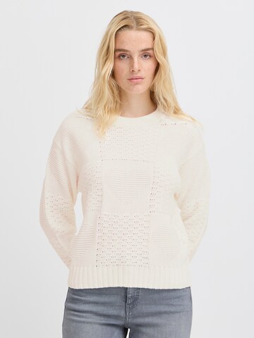 ICHI Tröja 'AGNETE' i beige: framsida