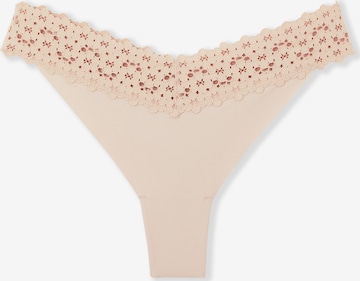 ETAM String 'Wish' in Beige: voorkant