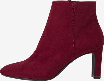 TAMARIS Ankle Boots in Red