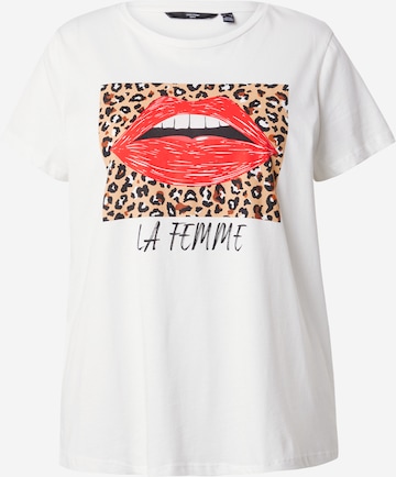 Vero Moda Curve Koszulka 'VMMILLA' w kolorze biały: przód