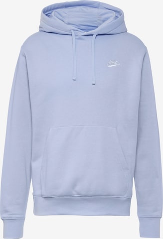 Nike Sportswear Mikina 'Club Fleece' – modrá: přední strana