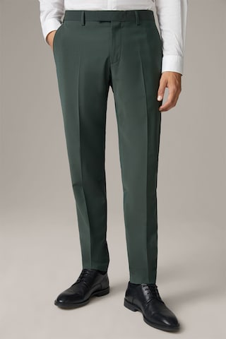 Coupe slim Pantalon à plis 'Madden' STRELLSON en vert : devant