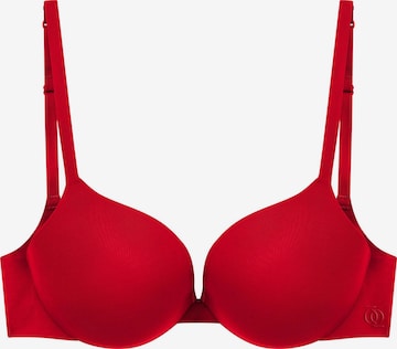GOD SAVE QUEENS BH 'Second Skin Ultimate Push-Up Bra' in Rood: voorkant