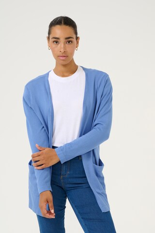 Kaffe Knit Cardigan 'KAFenia' in Blue: front