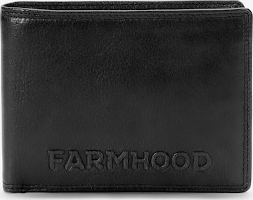 Farmhood Wallet in Black: front