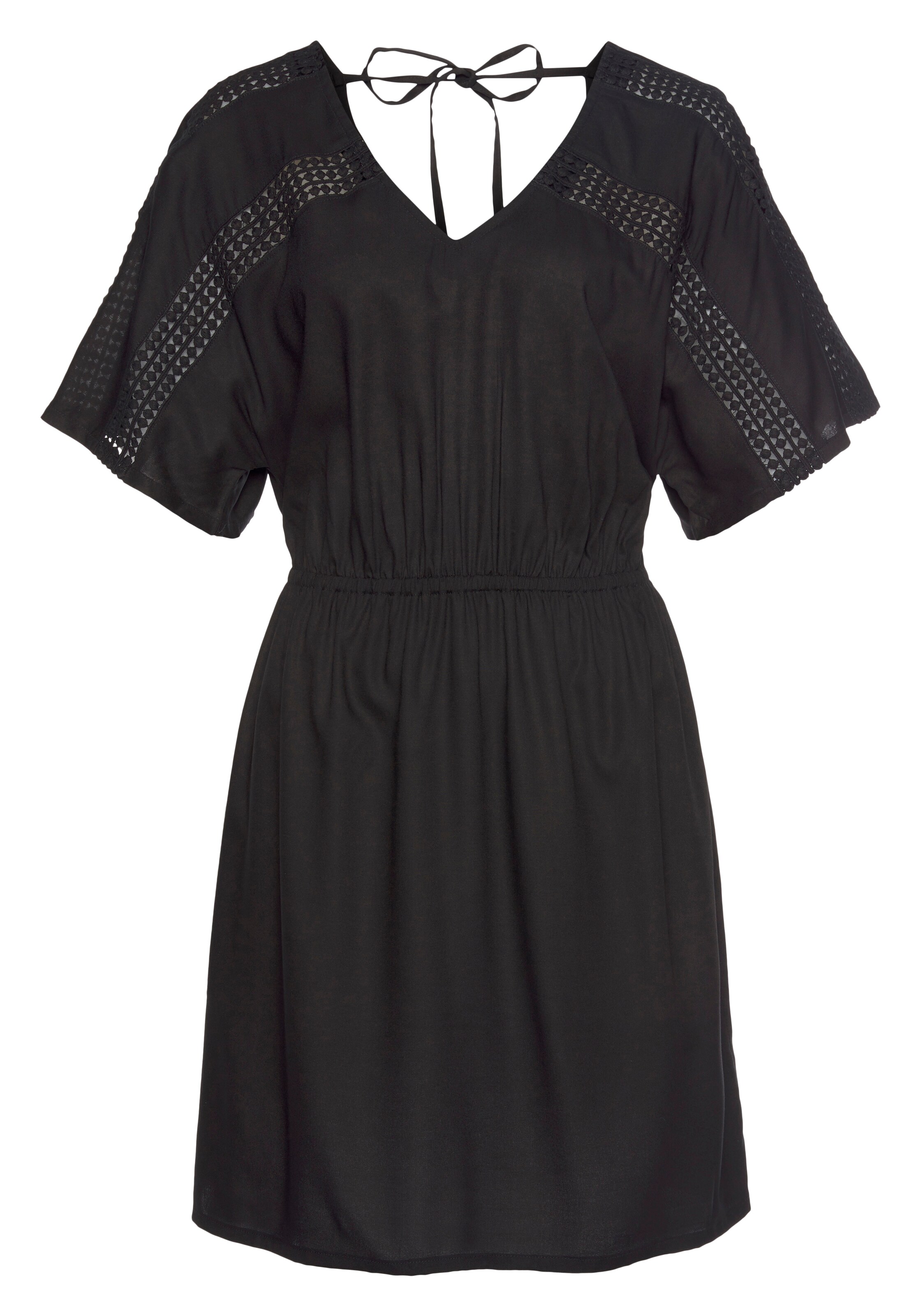 s.Oliver Strandkleid in Schwarz: Vorderseite