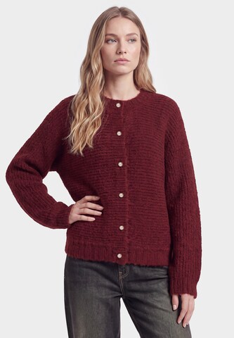 DreiMaster Vintage Knit cardigan in Red: front