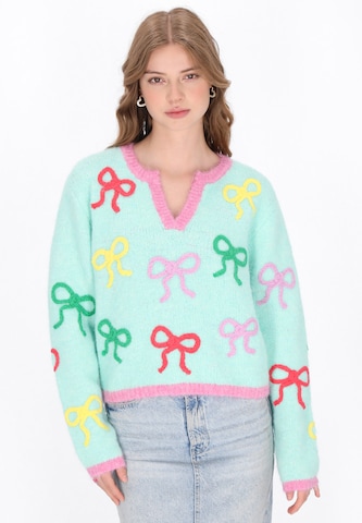 Pull-over MYMO en bleu : devant