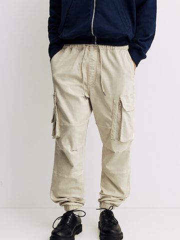 Pull&Bear Ozke Kargo hlače | bež barva: sprednja stran