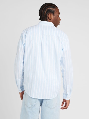 TOM TAILOR DENIM Comfort fit Button Up Shirt in Blue