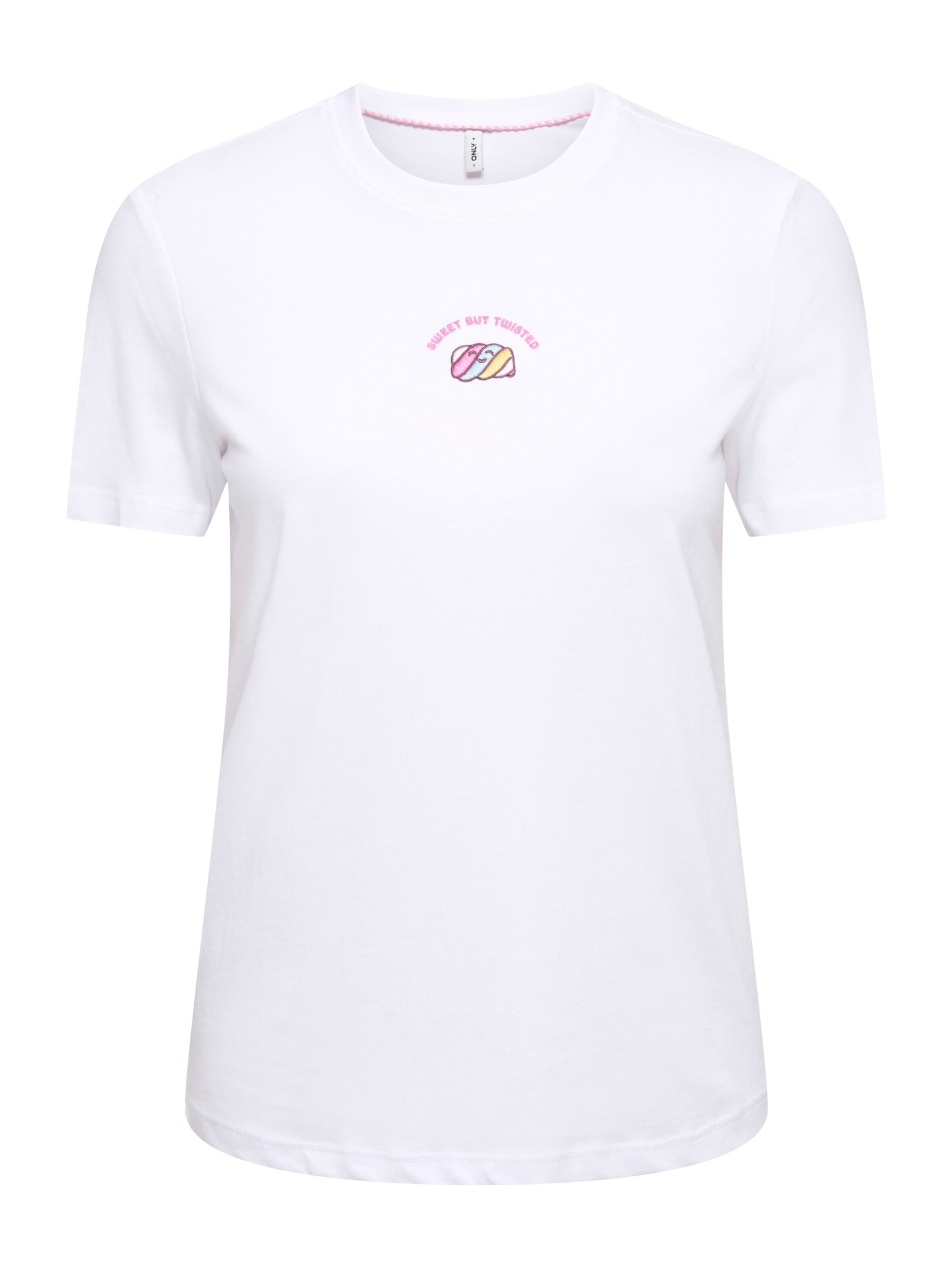 ONLY - Camiseta 'ONLFOODIE' en blanco: frente