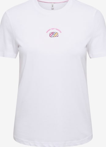 ONLY - Camiseta 'ONLFOODIE' en blanco: frente