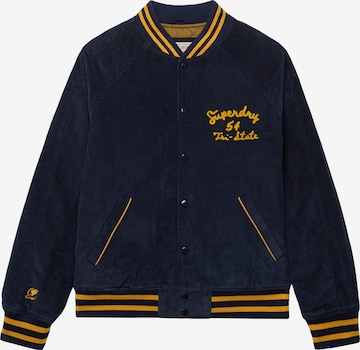 mėlyna Superdry & Co Demisezoninė striukė 'VARSITY': priekis