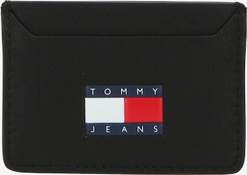 Tommy Jeans Portemonnee 'Heritage' in Zwart: voorkant