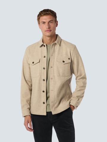No Excess Comfort fit Button Up Shirt in Beige: front