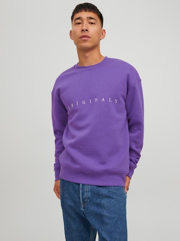 JACK & JONES Sweatshirt 'COPENHAGEN' i lila: framsida