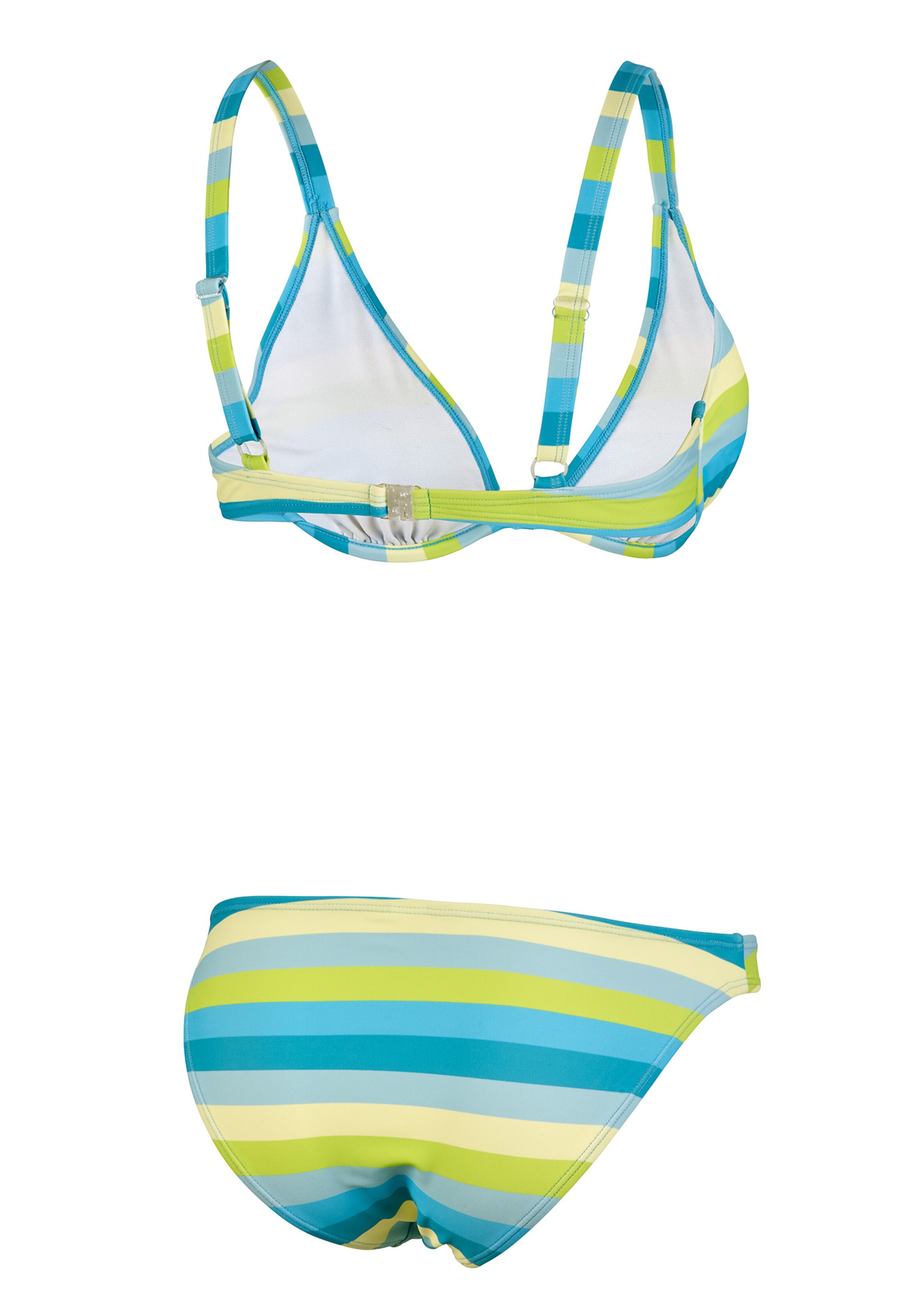 BECO the world of aquasports Bustier Bikini 'Fresh Stripes' in Blau