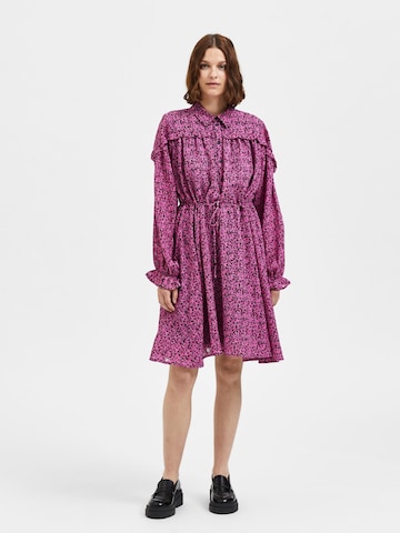 SELECTED FEMME Shirt Dress in Purple