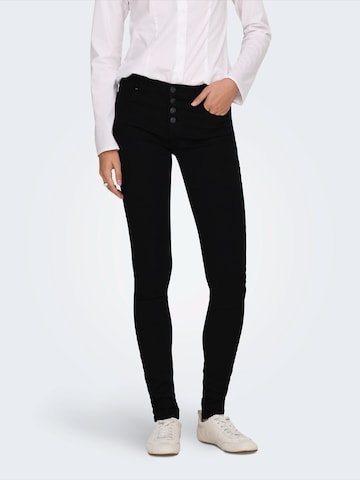 ONLY Skinny Fit Дънки 'ONLRAIN' в черно: отпред