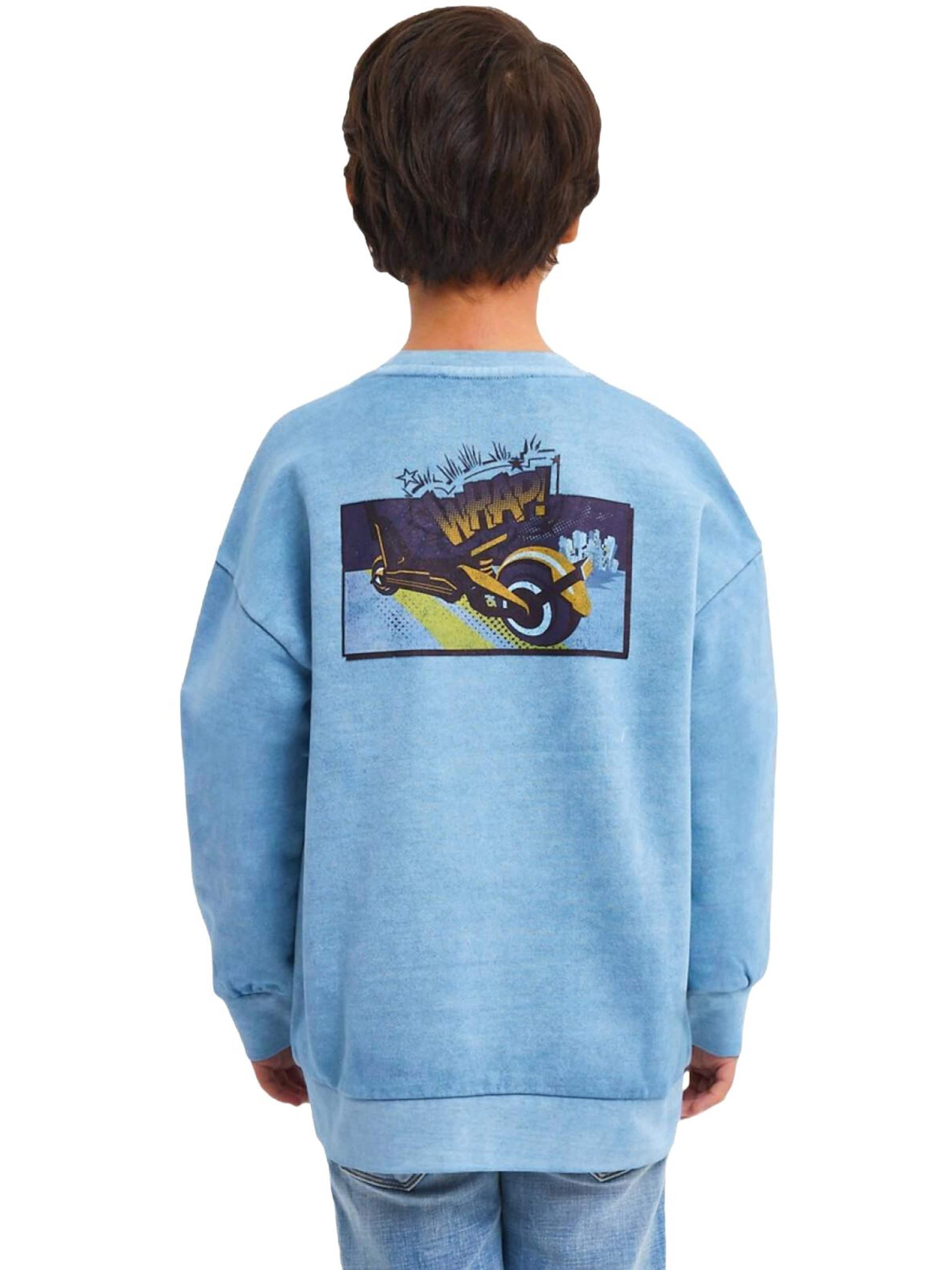 Felpa 'LTB Jeans Jungen Basic Sweatshirt mit Rückenprint' di LTB Jeans in blu