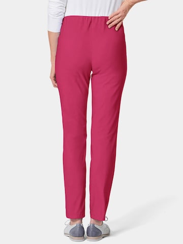 Goldner Slim fit Trousers 'LOUISA ' in Pink