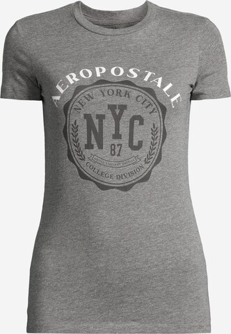 T-shirt AÉROPOSTALE en gris : devant