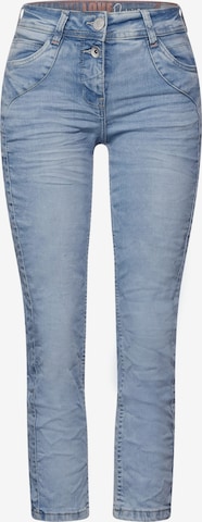 CECIL Slimfit Jeans in Blauw: voorkant