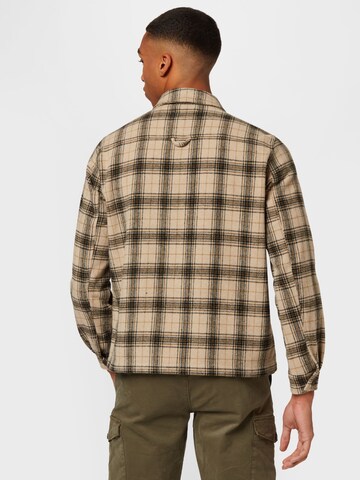 BLEND Regular fit Button Up Shirt in Brown