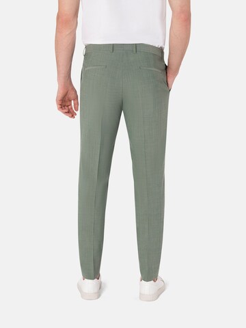 BENVENUTO Slim fit Pleated Pants 'IAGO' in Green